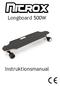 Longboard 500W. Instruktionsmanual