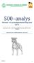 500 analys Beteende- och personlighetsbeskrivning hund BPH