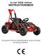 Go Kart 1000W, elektrisk INSTRUKTIONSBOK