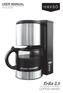 USER MANUAL. Svenska, English. Erika 2.5 COFFEE MAKER