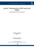 BACHELOR'S THESIS. Ignition Temperatures of MDF-board and PMMA. Measurements and Numerical Calculations. Gustav Hultberg 2014