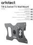 Tilt & Swivel TV Wall Mount