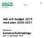 Mål och budget 2019 med plan
