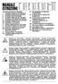 MANUALE ISTRUZIONE GB EXPLANATION OF DANGER.