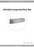 Inflatable Lounge bed Easy Red