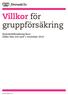 Villkor för gruppförsäkring