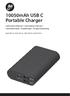 10050mAh USB C Portable Charger