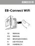 EB-Connect WiFi BRUKSANVISNING KÄYTTÖOHJE HANDBUCH
