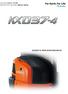 Motoreffekt: 24,2 hk / 17,8 kw Maskinvikt (Hytt / Skyddstak): 3590 kg / 3430 kg KUBOTA MINIGRÄVMASKIN