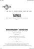 HOME LUNCH MENU RESERVATION INNERGÅRDEN CATERING ABOUT CONTACT MENU WE ARE PROUD TO PRESENT OUR BRAND NEW AUTUMN MENU