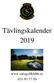 Tävlingskalender 2019