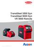 TransSteel 3500 Syn TransSteel 5000 Syn VR 5000 Remote Manual