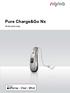 Pure Charge&Go Nx. Bruksanvisning. Hearing Systems