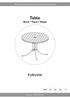 Table Bord / Tisch / Pöytä