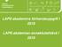 LAPE-akademins förhandsuppgift I LAPE-akatemian ennakkotehtävä I 2019