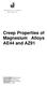 Creep Properties of Magnesium Alloys AE44 and AZ91