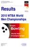 Results WTBA World Men Championships