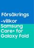 Försäkringsvillkor, Samsung Care+ for Galaxy Fold