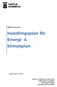 Handlingsplan för Energi- & klimatplan