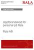 Uppförandekod för personal på Rala