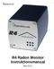 R4 Radon Monitor Instruktionsmanual