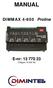 MANUAL. DIMMAX Proline. E-nr: (Tidigare )