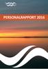 PERSONALRAPPORT 2016