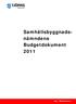 Samhällsbyggnadsnämndens. Budgetdokument Tjörn Möjligheternas ö