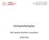 Verksamhetsplan. SNF Swedish Nutrition Foundation