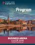 Program PER DEN 11 OKTOBER 2019 BUSINESS ARENA LULEÅ OKTOBER CLARION HOTEL SENSE