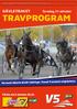 TRAVPROGRAM GÄVLETRAVET. Torsdag 31 oktober. Första start klockan Norrlands Elitserie försök tvååringar, Svensk Travsports Unghästserie