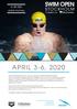 APRIL 3-6, prize money. The New Nordic Swim Tour. Helsingfors, Bergen och Stockholm