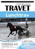 Lunchtrav TORSDAG 4/4 REAXCER BJUDER PÅ ENTRÉ OCH PARKERING FÖRSTA START KL JÄMTLANDS STORA PRIS KALLBLODENS DERBYBANA