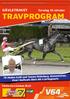 TRAVPROGRAM GÄVLETRAVET. Torsdag 10 oktober. TR Medias kväll med Tommy Söderberg, Diamantstoet, Final i Hedlunds Åkeri AB:s Lärlingsserie