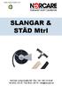 SLANGAR & STÄD Mtrl Tel Fax