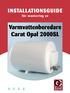 Varmvattenberedare Carat Opal 2000SL
