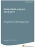 Kostpolitiskt program 2012-2015