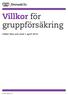 Villkor för gruppförsäkring