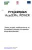 Projektplan AcadEMic POWER