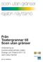 Från Teatergrannar till Scen utan gränser. Utvärdering av scenkonstsamarbete mellan Sverige och Finland 2011 13 samt dess framtid.