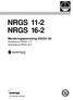 NRGS 11-2 NRGS 16-2. Monteringsanvisning 810331-00 Nivåelektrod NRGS 11-2 Nivåelektrod NRGS 16-2