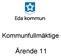 Kommunfullmäktige. Ärende 11