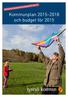 Kommunplan 2015 2018 och budget för 2015