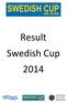 Result Swedish Cup 2014