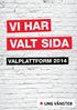 VI HAR VALT SIDA VALPLATTFORM 2014