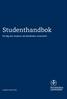 Studenthandbok. För dig som studerar vid Stockholms universitet. Läsåret HT15/VT16