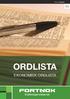 FORTNOX ORDLISTA. EkonOmisk ordlista