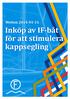 Motion 2014-01-11. Inköp av IF-båt för att stimulera kappsegling