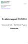 Kvalitetsrapport 2013-2014