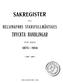 SAKREGISTER FÖR ÅREN TILL HELSINGFORS 1915.